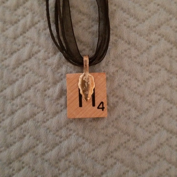 Painted Tile Necklace - Picture 5 of 5